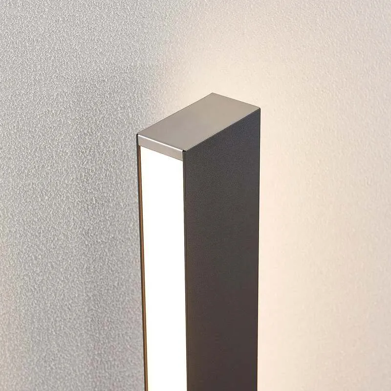 B-Ware Lucande Wegeleuchte Aegisa LED Gartenlampe anthrazit 80cm IP54 Metall 12W