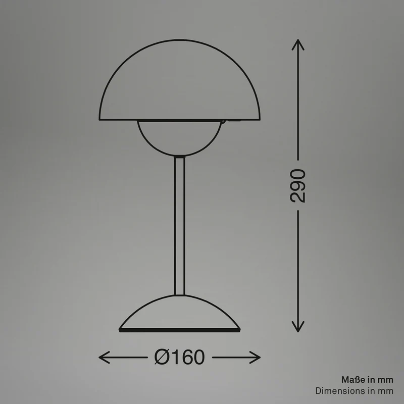 B-Ware Briloner Tischleuchte Kugle LED dimmbar Gartenlampe Akku Metall weiß IP44 29cm