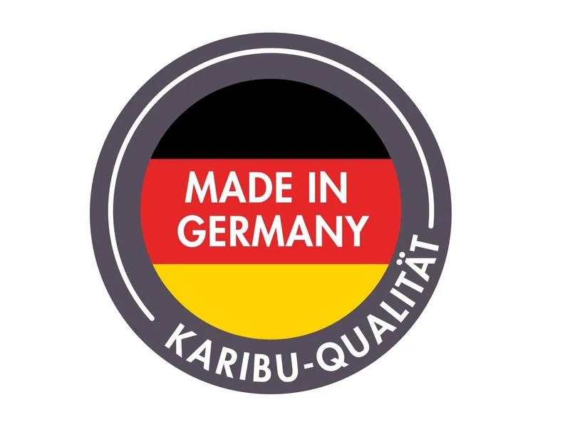 Karibu Saunahaus Mainburg 1 Set A ohne Ofen naturbelassen