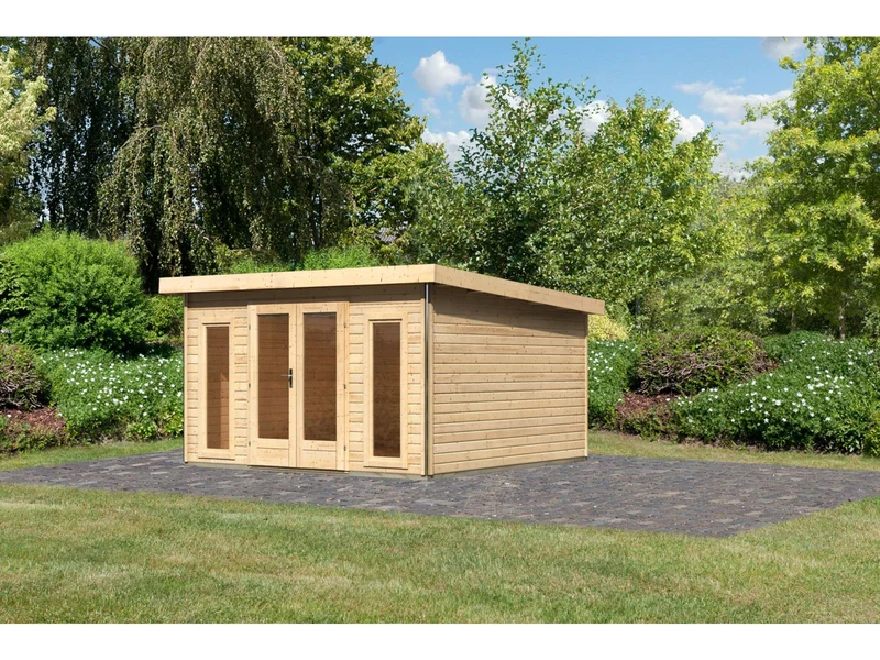 Karibu Gartenhaus Radeburg 3 natur 38 mm