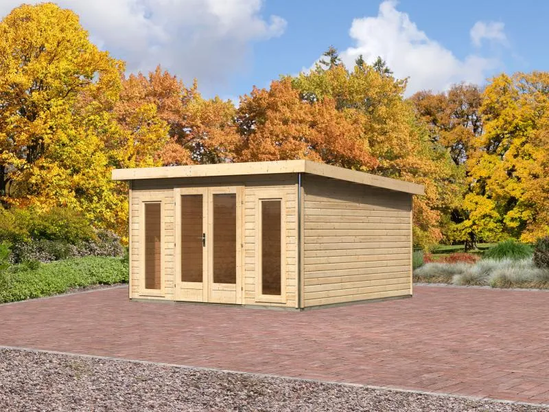 Karibu Gartenhaus Radeburg 3 natur 38 mm