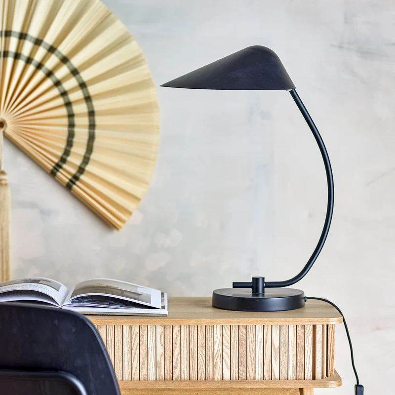 B-Ware Bloomingville Tischleuchte Lampe Nisella schwarz Schreibtischleuchte E14 Eisen