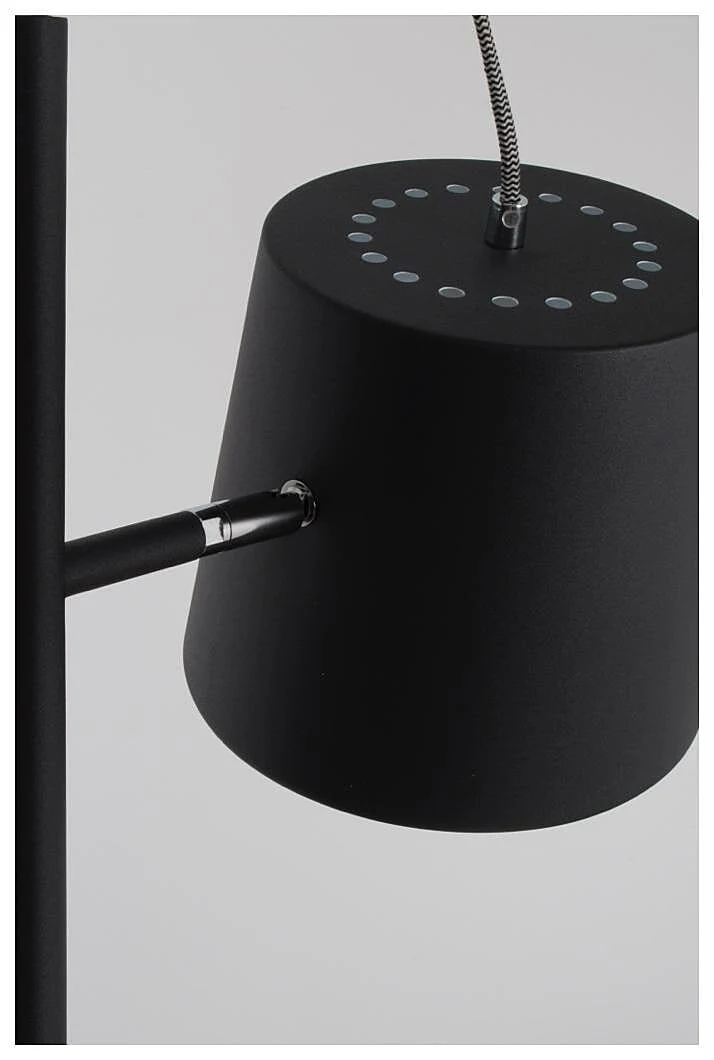 B-Ware Zuiver Stehleuchte Lampe BUCKLE HEAD schwarz höhenverstellbar Fußschalter 150 cm