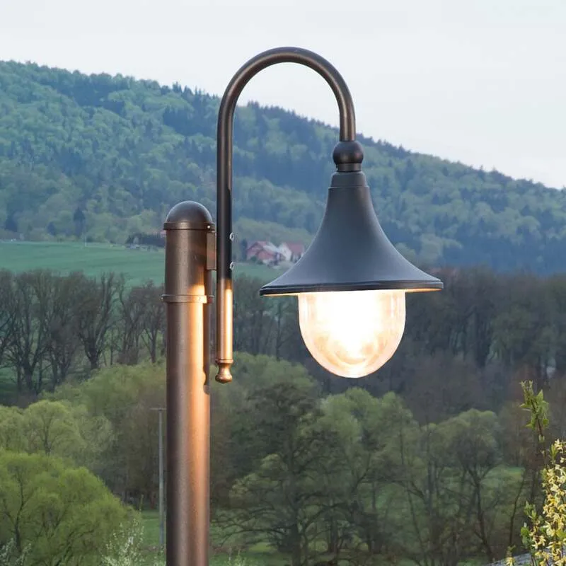 B-Ware Lindby Außenleuchte Gartenleuchte Daphne LED Lampe dimmbar schwarz 220cm IP44