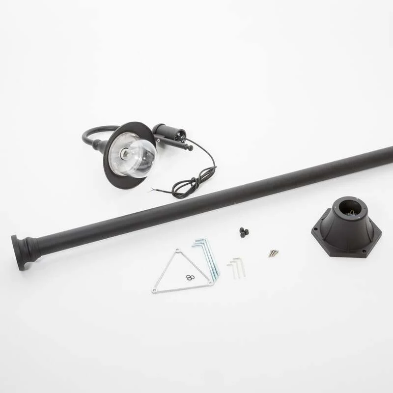 B-Ware Lindby Außenleuchte Gartenleuchte Daphne LED Lampe dimmbar schwarz 220cm IP44