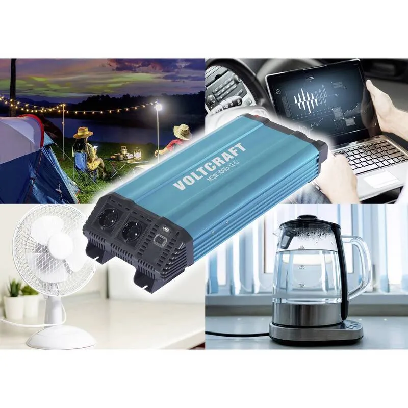 B-Ware VOLTCRAFT Wechselrichter Inverter Stromwandler MSW 3000-12-G Sinuswelle 3000W
