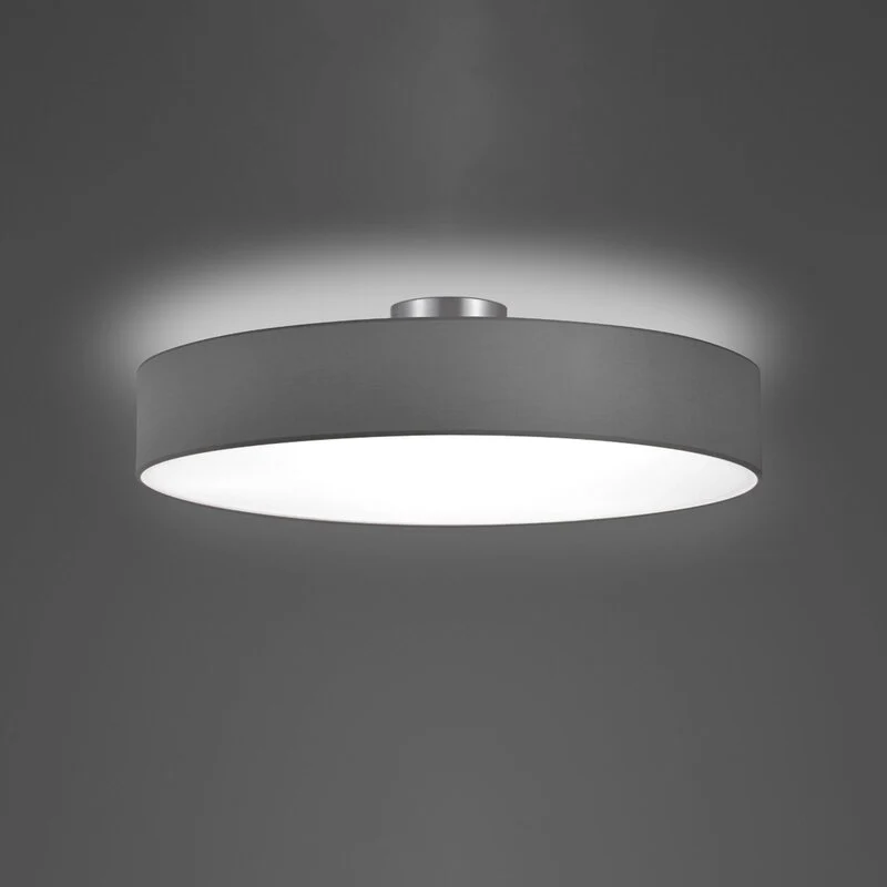 B-Ware TRIO LIGHTING Deckenleuchte Hotel nickel matt grau Ø 65 cm Deckenlampe Leuchte