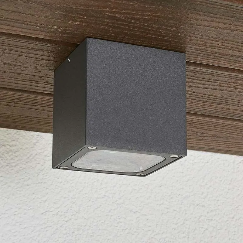 B-Ware Lucande Würfelförmige LED-Außendeckenlampe Lampe Leuchte 5W 230V Tanea, IP54