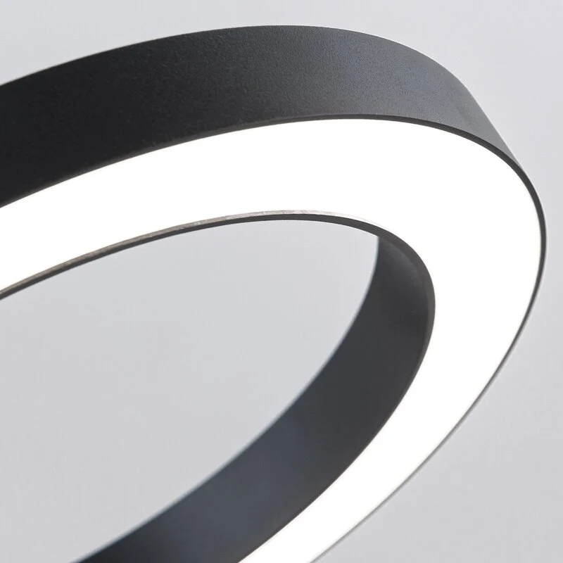 B-Ware Ringo Stehlampe Bodenlampe LED schwarz Metall dimmbar verstellbar Lampenschal504