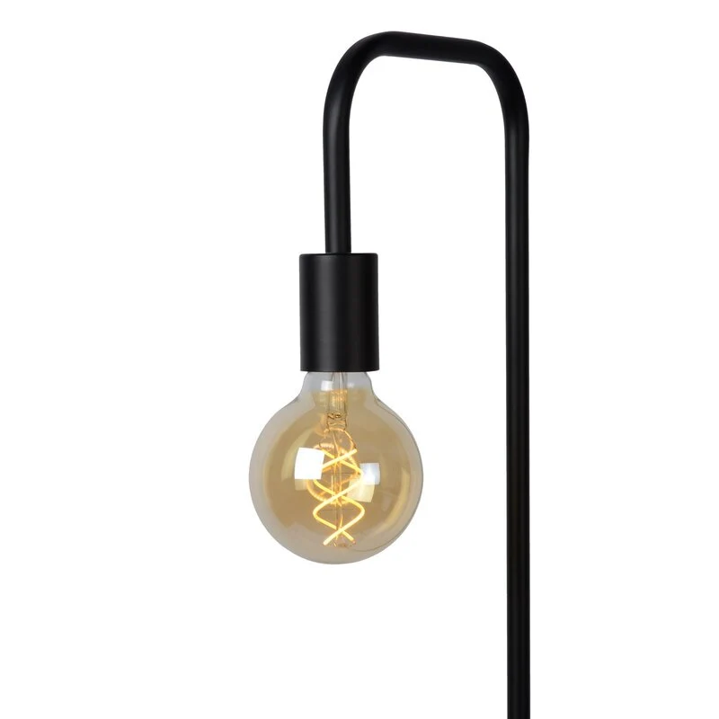 B-Ware Lucide Stehleuchte Bodenlampe Lorin Schwarz Wohnzimmer Lampe Standlampe