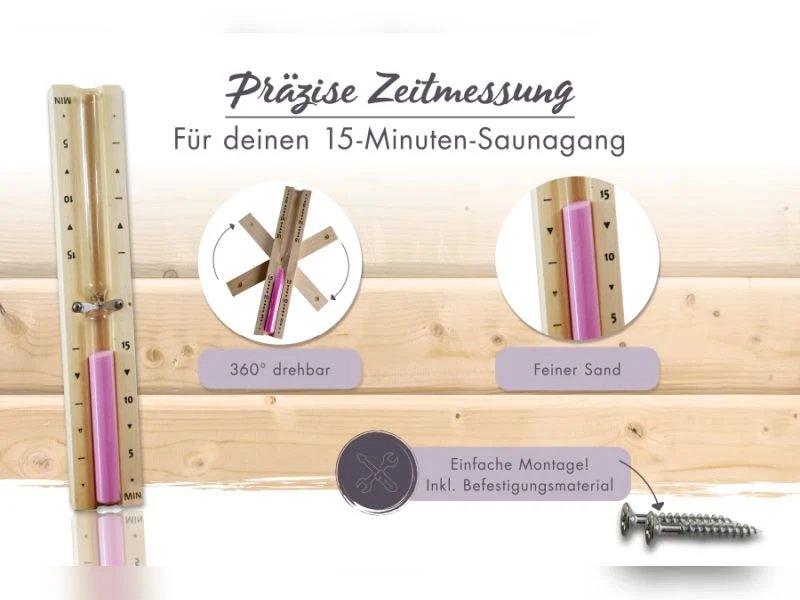 Karibu Sauna Sanduhr Classic
