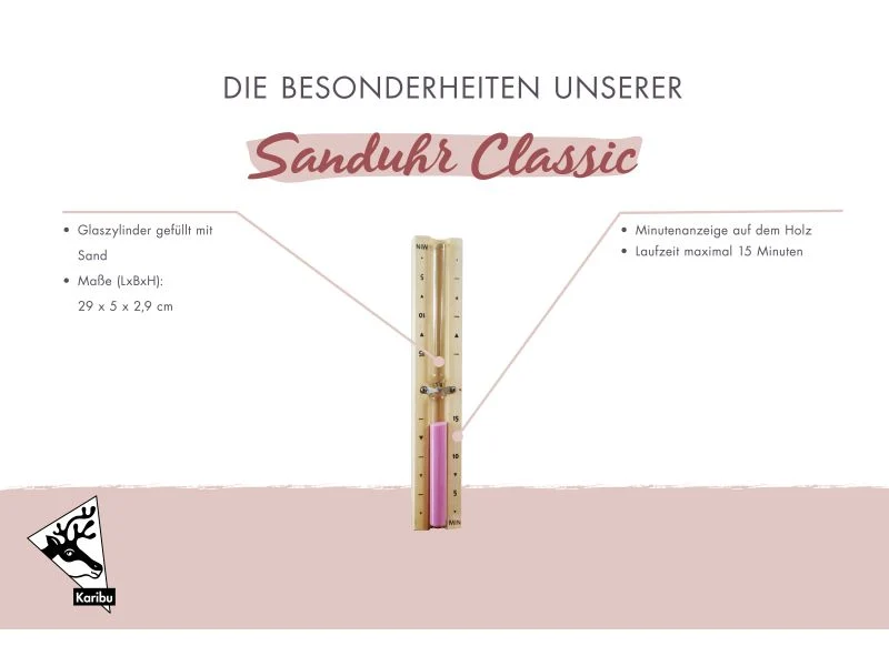 Karibu Sauna Sanduhr Classic
