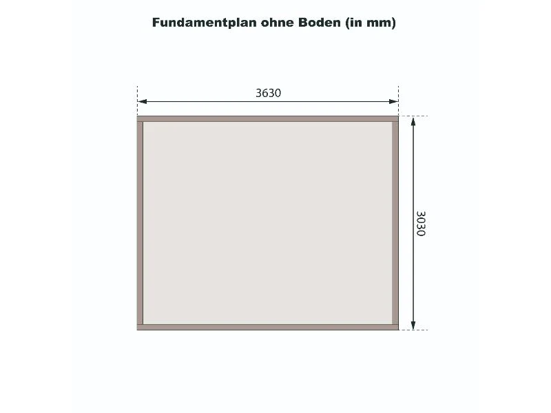 Karibu Gartenhaus Radeburg 2 terragrau mit Anbaudach 3,3 m und Rückwand