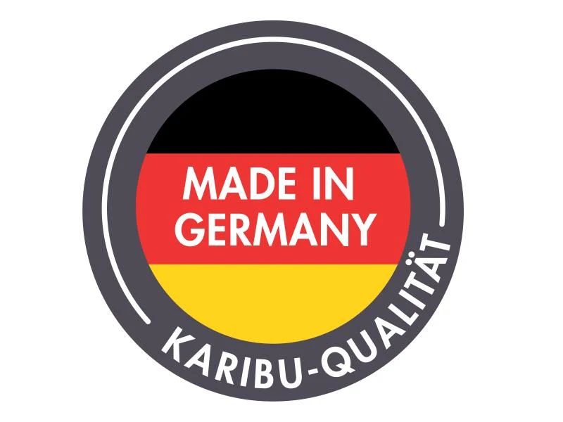 Karibu Gartenhaus Radeburg 2 terragrau 38 mm