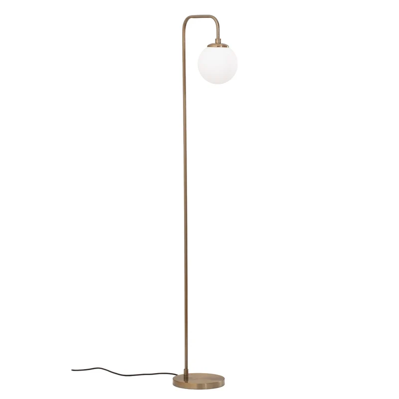 B-Ware Stehleuchte Lampe Viran Glas Goldfarben Antik Wohnzimmer Schlafzimmer Esszimmer