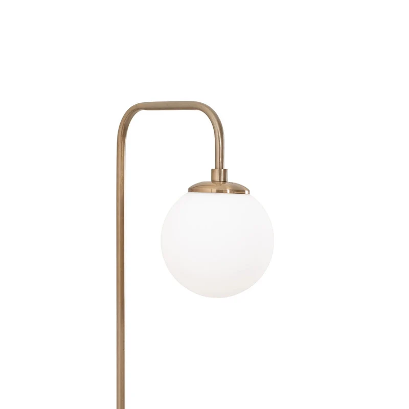 B-Ware Stehleuchte Lampe Viran Glas Goldfarben Antik Wohnzimmer Schlafzimmer Esszimmer