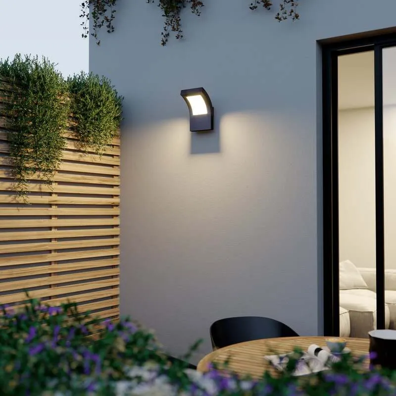 B-Ware Arcchio Advik LED-Außenwandleuchte Wandleuchte Außenlampe Wandlampe grafitgrau