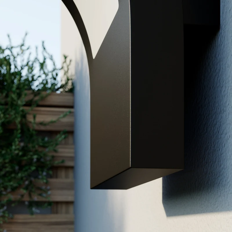 B-Ware Arcchio Advik LED-Außenwandleuchte Wandleuchte Außenlampe Wandlampe grafitgrau