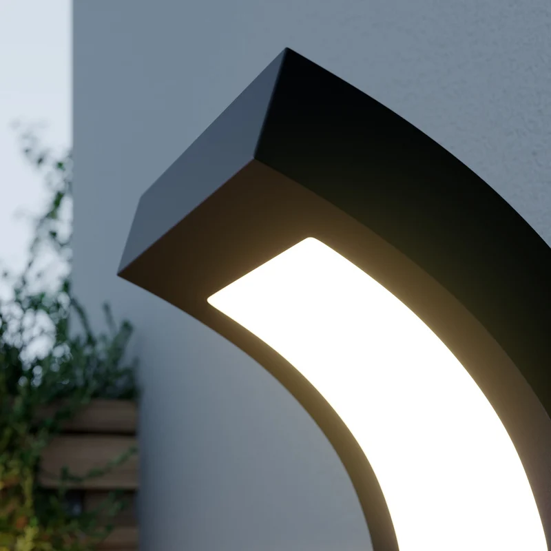B-Ware Arcchio Advik LED-Außenwandleuchte Wandleuchte Außenlampe Wandlampe grafitgrau