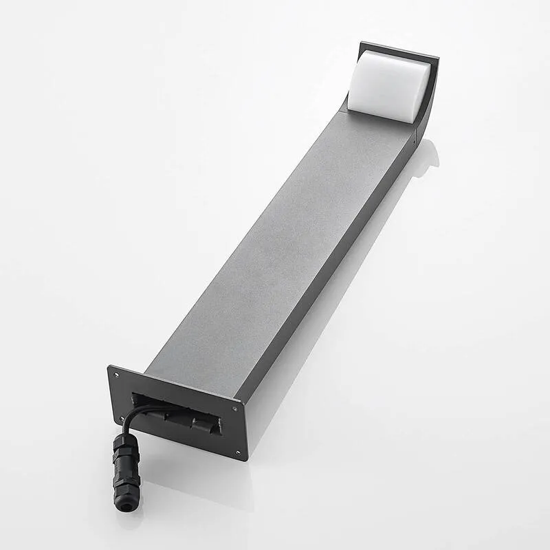 B-Ware Lucande Sockelleuchte Wegeleuchte LED Tinna anthrazit IP65 Aluminium Polycarb823
