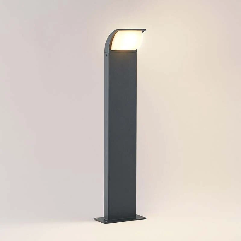 B-Ware Lucande Sockelleuchte Wegeleuchte LED Tinna anthrazit IP65 Aluminium Polycarb823
