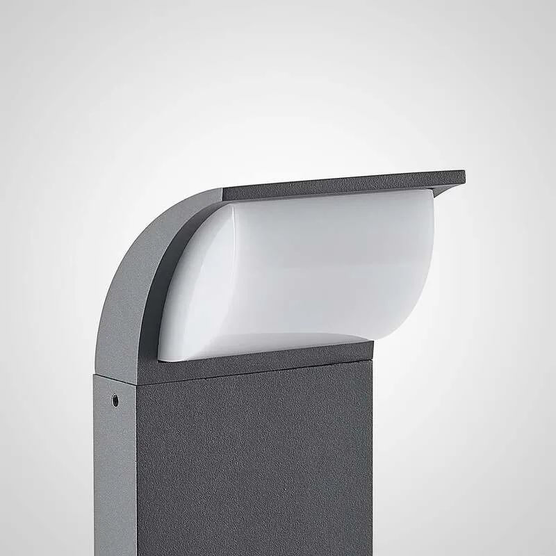 B-Ware Lucande Sockelleuchte Wegeleuchte LED Tinna anthrazit IP65 Aluminium Polycarb823