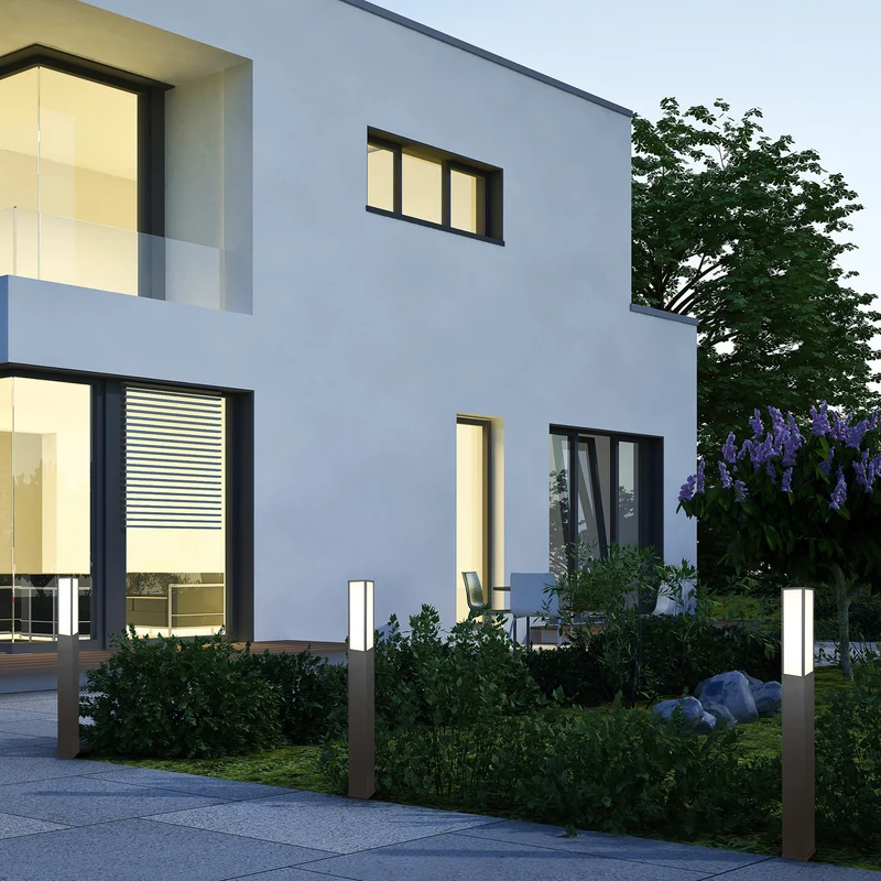 B-Ware Trio Lighting Wegeleuchte Außenleuchte LED Fuerte anthrazit Aluminium IP54