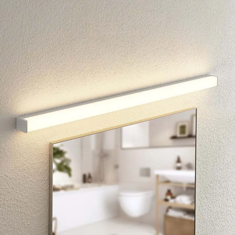 B-Ware Lindby Spiegelleuchte Badezimmerleuchte LED Klea chrom Badezimmerlampe Aluminium