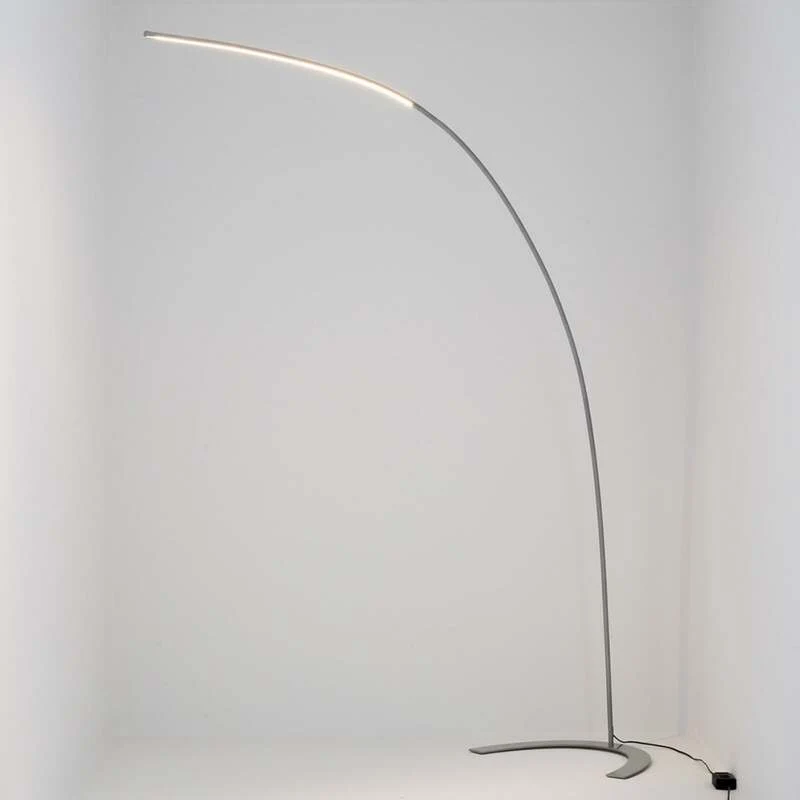 B-Ware Lindby Stehlampe Bogenlampe Danua LED silber Metall Leselampe Wohnzimmer