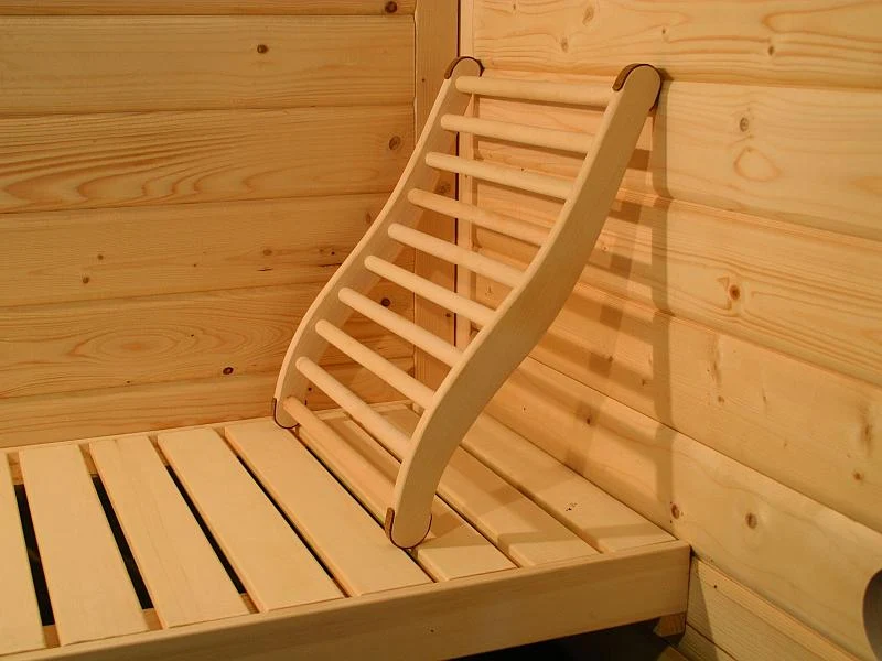 Karibu Sauna Rückenlehne ergonomisch