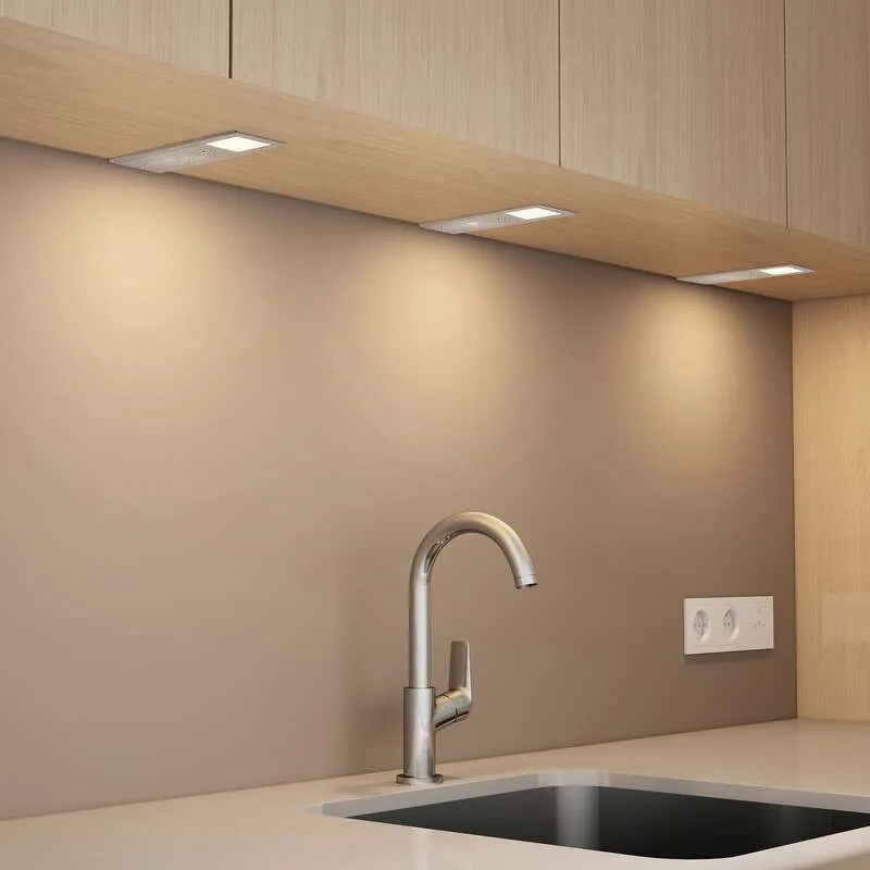 B-Ware Arcchio Nortra LED-Unterbaulampen Lampe Unterbauleuchten Leuchte LED 3er-Set alu