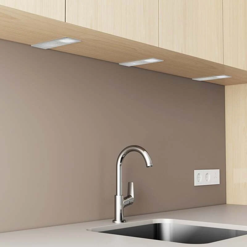 B-Ware Arcchio Nortra LED-Unterbaulampen Lampe Unterbauleuchten Leuchte LED 3er-Set alu