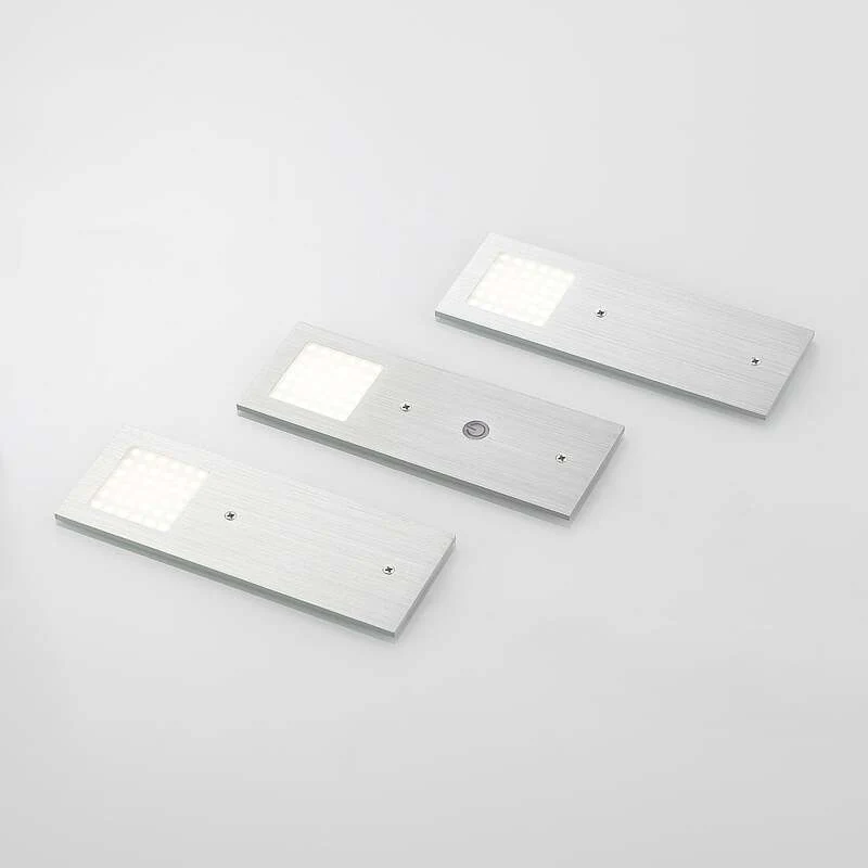 B-Ware Arcchio Nortra LED-Unterbaulampen Lampe Unterbauleuchten Leuchte LED 3er-Set alu