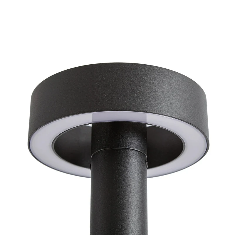 B-Ware Lucande LED Wegeleuchte Nirella Gartenleuchte Pollerleuchte schwarz 60cm CCT