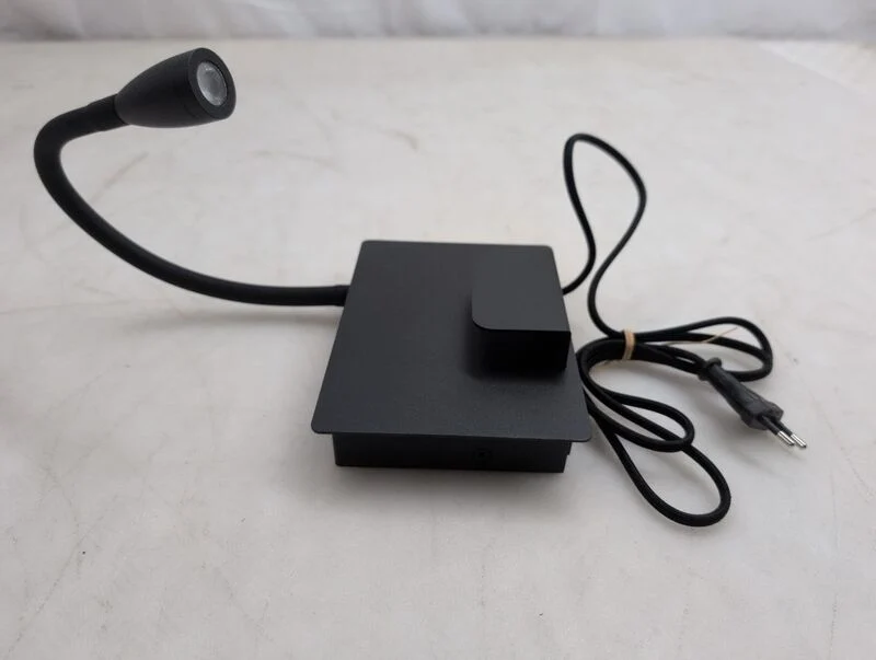 B-Ware Paulmann Wandlampe Halina LED Leselampe mit USB-C Anschluss schwarz matt