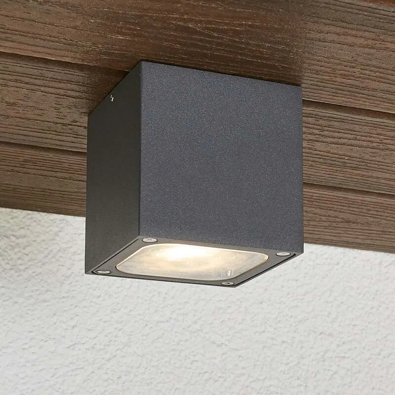 B-Ware Lucande Deckenleuchte Außenleuchte Tanea LED Gartenlampe wasserdicht IP54 10 cm