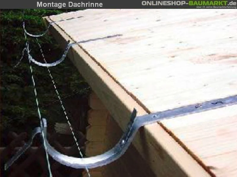 Montage Dachrinne 2 Meter