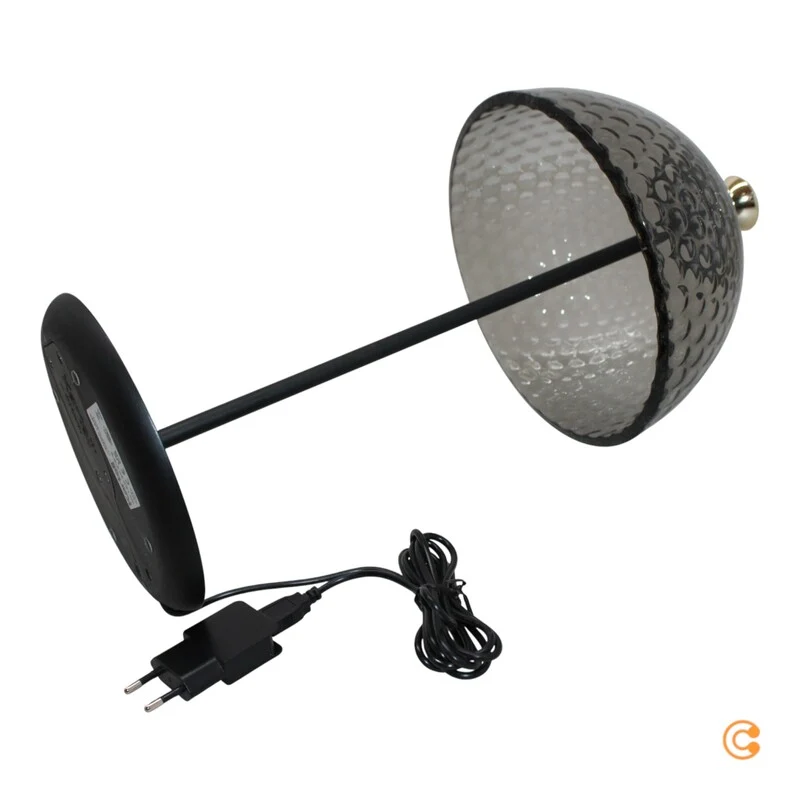 B-Ware Kartell Pumo Tischleuchte Lampe LED rauchgrau schwarz Kompaktleuchte Wohnzimmer