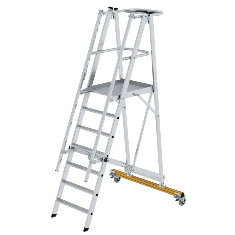 B-Ware Plattformleiter Podestleiter Günzburger Steigtechnik Aluminium SIEHE TEXT/FOTOS