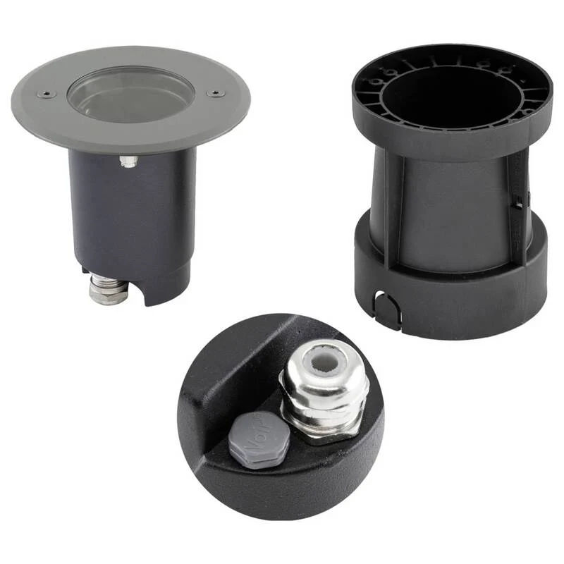 B-Ware EVN Bodeneinbauleuchte Bodeneinbaustrahler LED Aluminium Edelstahl Kunststoff