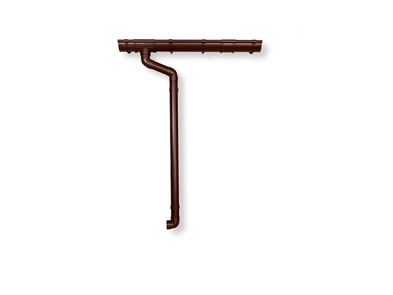 Dachrinnen Set RG 100 braun 800 cm Carport und Gartenhaus