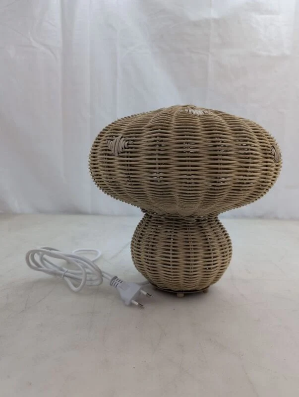 B-Ware Nordlux Tischleuchte Lampe Allie LED Rattan Pilzform naturbraun 28,8cm