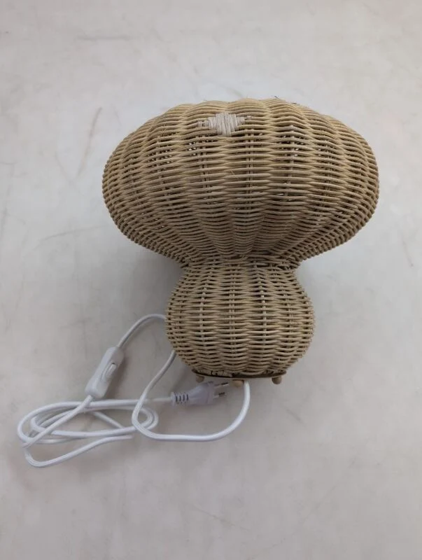 B-Ware Nordlux Tischleuchte Lampe Allie LED Rattan Pilzform naturbraun 28,8cm
