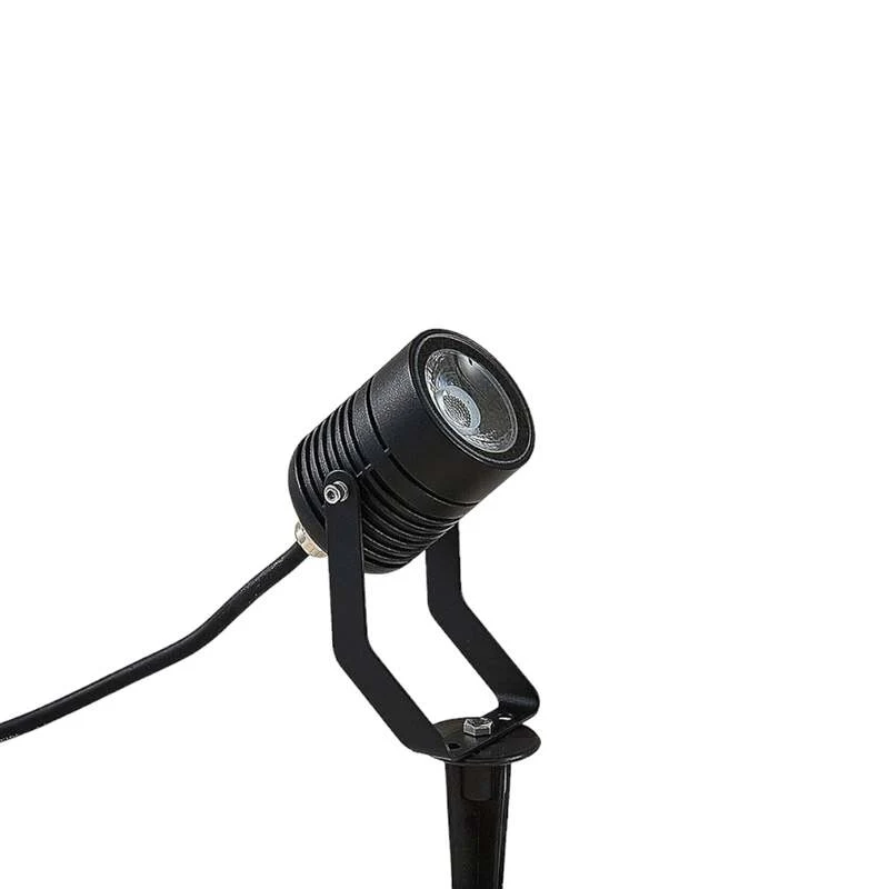 B-Ware Lindby LED-Außenstrahler Maris m. Erdspieß Gartenlampe Lampe Leuchte 4W schwarz