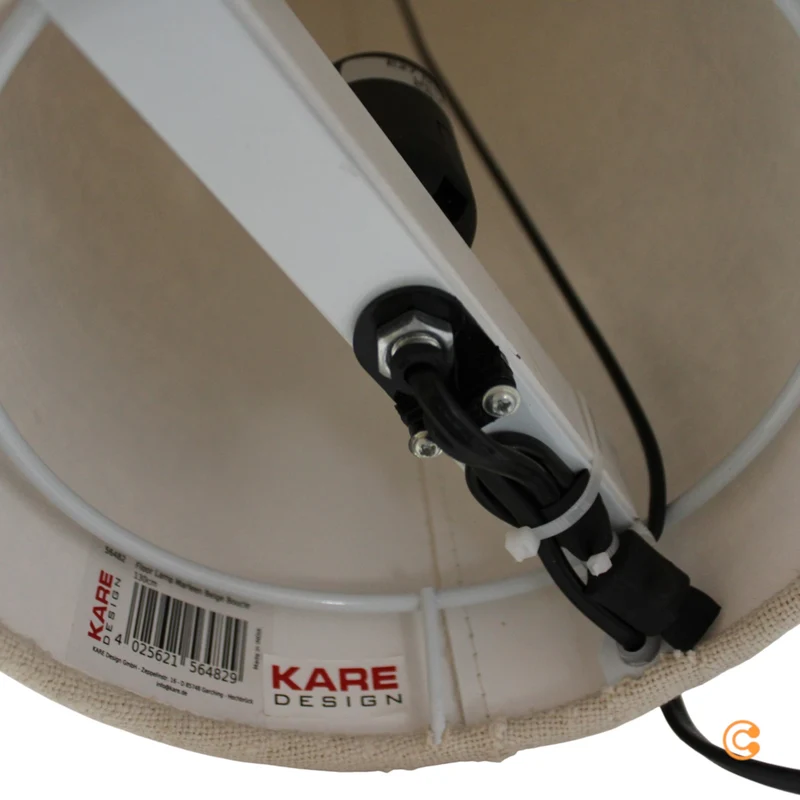 B-Ware KARE DESIGN Stehleuchte Stehlampe Marleen Boucle beige Stahl LED SIEHE TEXT/FOTO
