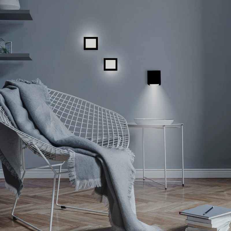 B-Ware Newgarden Wandleuchte Lampe LED Akku Box 8 schwarz Innenleuchte Wandlampe