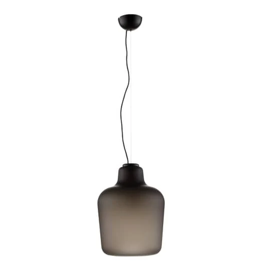 B-Ware Northern Say my name - Glas-Hängeleuchte grau matt Lampe Leuchte Hängeleuchte 60