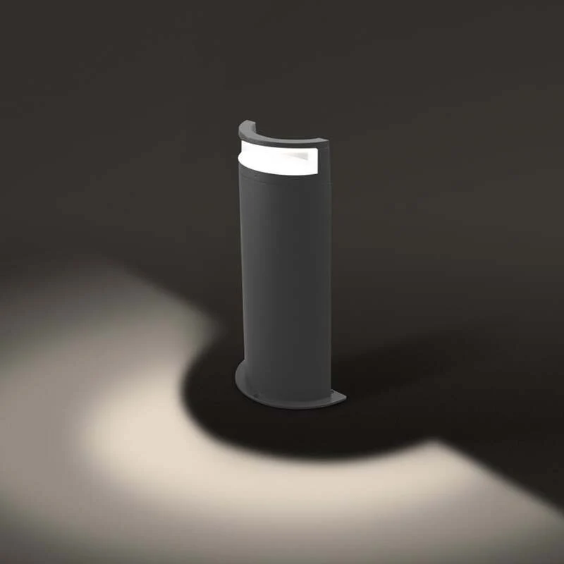 B-Ware EVN Wegeleuchte Wegelampe LED Halbo Säule Anthrazit Außenleuchte Garten 50 cm