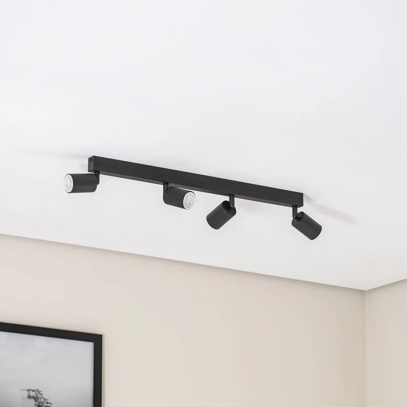B-Ware TK Lighting Strahler Top Deckenleuchte Spot schwarz schwenkbar GU10 LED 83 cm