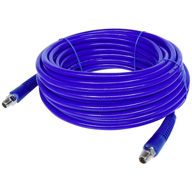 B-Ware KS Tools PU-Druckluftschlauch Luftschlauch Schlauch 20m 6x9mm G1/4 AG blau